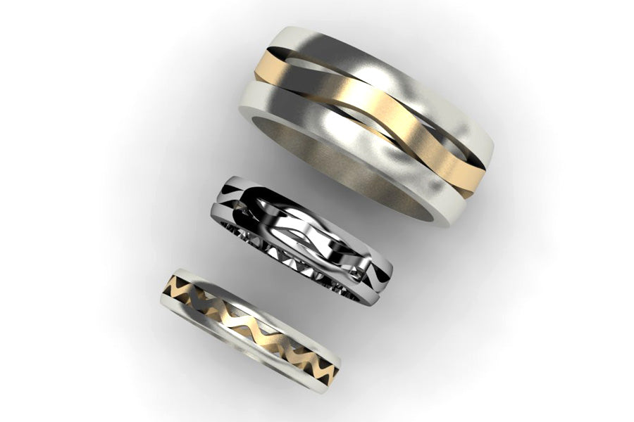 Steel by design on sale rings