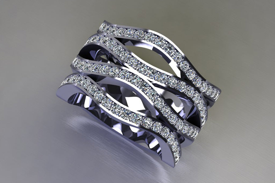 Diamond band ring on sale designs